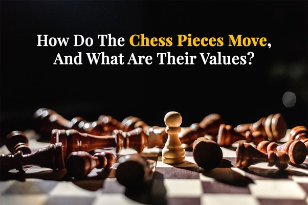 How chess pieces move and their value - strategic chess