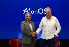 Rahul Bhatia of InterGlobe and C.P. Gurnani of Assago announce a Joint Venture to launch AIonOS
